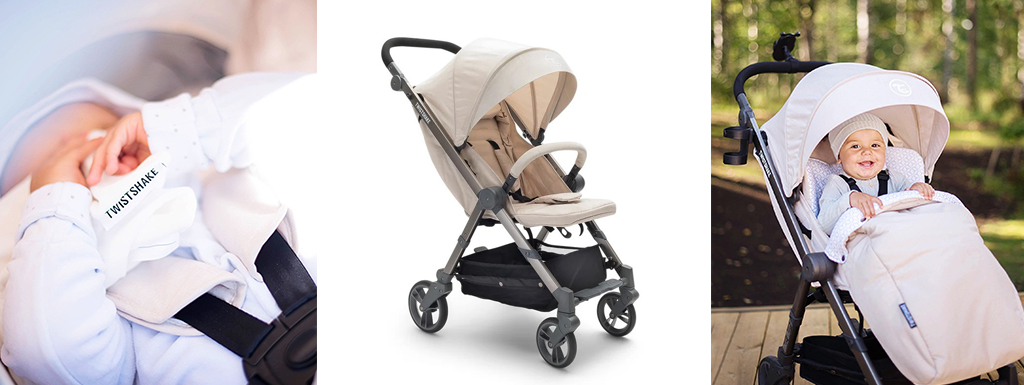 Stroller copy (1) Twistshake Tour Head Support Grey