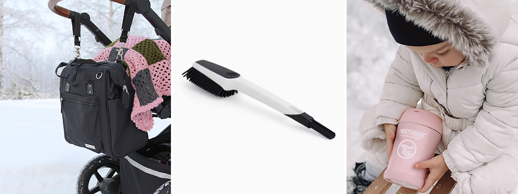 Twistshake Dishbrush Black White